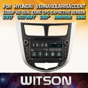 WITSON AUTO DVD GPS pre HYUNDAI VERNA/SOLARIS Nové Technológie+Capctive Displej+1080P+DSP+WiFi+3G+DVR+Dobrá Cena dvd rádio gps Obrázok