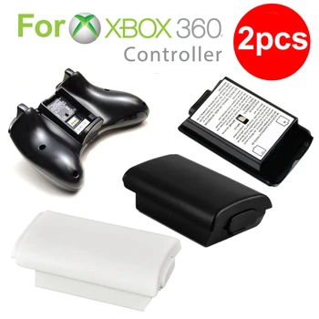 2 ks Batérie puzdro pre Bezdrôtový ovládač pre Xbox 360 Držiteľ Balenie Časť Shell Joypad Ovládač Náhradné Diely Hry Príslušenstvo Obrázok