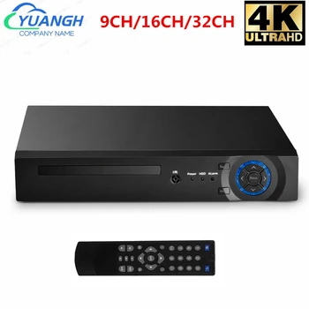 H. 265 IP NVR Záznamník 4K 9CH 16CH 32CH 8MP Network Video Recorder XMEye APLIKÁCIE Pre CCTV kamerovým Systémom Obrázok