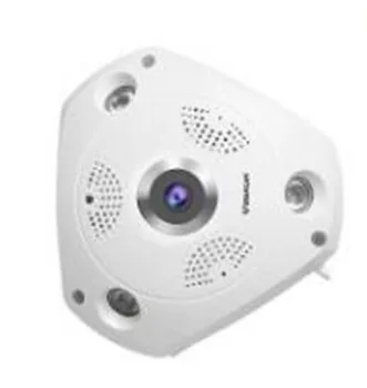 3MP 1296P 360-Stupňový Panoramatický Fotoaparát Fisheye Objektív WIFI IP Kamera, Detekcia Pohybu Videokamera 720/960/1080p Voliteľné Obrázok
