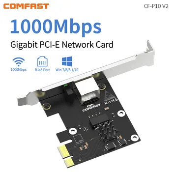 Desktop PCI-E Gigabit Wireless Adaptér Jednotka Zadarmo 1000Mbps RJ45 Port RTL8111F Vysokej Rýchlosti Gaming Network Karta pre WinXP/8/10/11 Obrázok