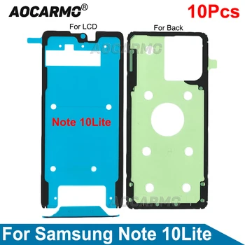 Aocarmo 10Pcs/Veľa LCD Displej Pásky, Nálepky Zadný Kryt Lepidlo Lepidlo Pre Samsung Galaxy Note 10 Lite Obrázok