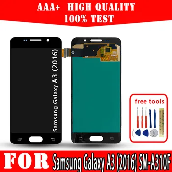 OLED Samsung Galaxy A3 (2016) SM-A310F LCD SM-A310M Displej prvotriednej Kvality Dotykový Displej Náhradné Diely Opravy Telefónov Obrázok