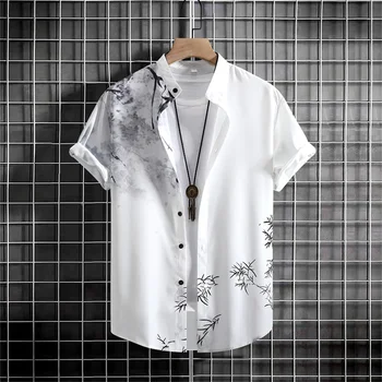 Jednoduché pánske Tričko 3d Vytlačené Retro Móda Top Voľné Nadrozmerné Nosiť Každý Deň Bežné Krátke Puzdre Tričko Pohodlie pánske Oblečenie Obrázok