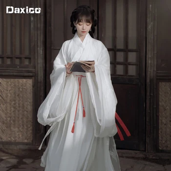 Pôvodná Žena Elegantné Hanfu Kostým Čínsky Han Dyansty Šermiar Film Cosply Kostým Japonské Kimono Samuraj Ľudový Tanec Oblek Obrázok