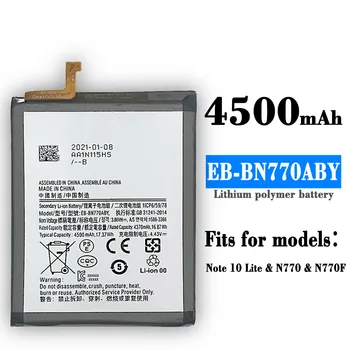 Pôvodný Batéria EB-BN770ABY Pre Samsung Galaxy Note10 Lite Skutočné N770 N770F Batérie 4500mAh Vysoká Kapacita Lítium Batéria Obrázok