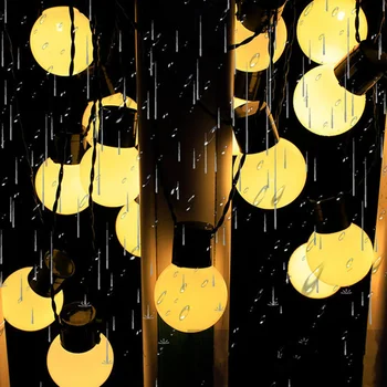 LED Reťazec, Svetlá, Vianočné Girlandy Pouličné Lampy Nový Rok Party G50 Žiarovka String Svetlá Dovolenku Svadobné Záhradné Dekorácie Vonkajšie Obrázok