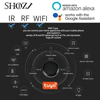 WIFI+IR+RF Inteligentný Univerzálny Diaľkový ovládač Smart Home Automation Prepínač pre IOS Android Alexa Google SmartThings Yandex Obrázok