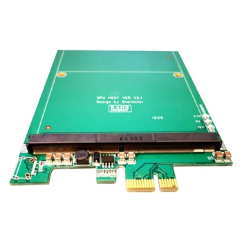 PCI Express 1X do MXM 3.0 Navyšoval Doska PCI e k MXM3.0 Stúpačky Karty Adaptéra 75W s LED Pre Grafickú Kartu Ťažba 24BB Obrázok