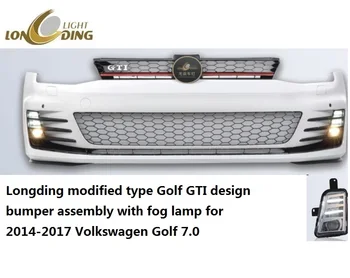 Longding upravený typ Golfové GLAXAY dizajn nárazníka montáž s hmlové svietidlo pre 2014-2017 Volkswagen Golf 7.0 Obrázok