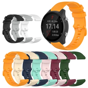 Farebné 20 mm hodinkám popruh pre Garmin Predchodcu 245 245 M 645 Hudby vivomove 3 HR Športové silikónové Smart watchband Náramok Obrázok