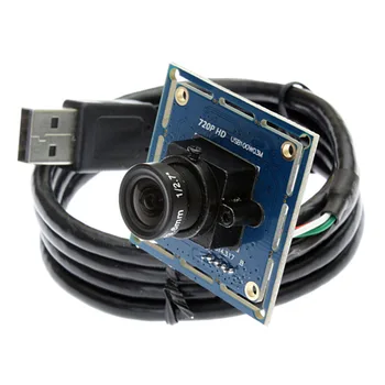 2.8 mm objektív HD formáte mjpeg 30FPS 1MP 720P Široký Uhol MINI CCTV Endoskopu CMOS OV9712 USB modul Fotoaparátu pre Android ELP-USB100W03M-L28 Obrázok