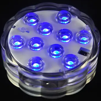 50pcs* 3ks AAA Batérií Ovládané Diaľkovo Ovládané waterprood RGB LED Svetlo base,Ponorné LED Kvetinový Svetlo Floralyte Obrázok