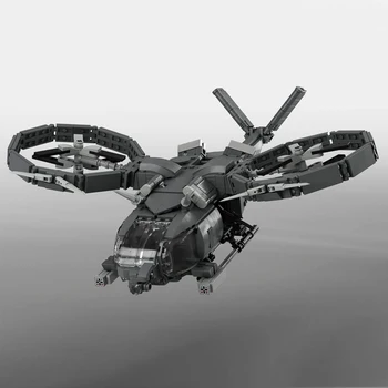 MOC RDA SA-2 Samson Avatar Stavebné Bloky Nastaviť Film RDA Dopravy Vrtuľník Aerospatiale Fighter Tehly Lietadlo Tehla Hračky Obrázok