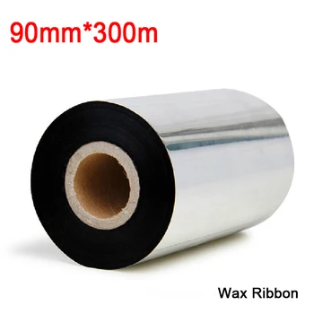 3.54 palec * * 984.5 ft (90 mm*300M)voskové Pásky pre Label a tlačiarne čiarového kódu. Obrázok