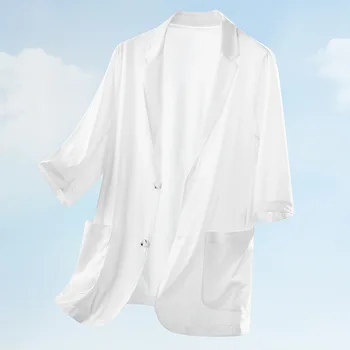 8168-T-bavlna pánske oblek na Mieru, letné Obrázok