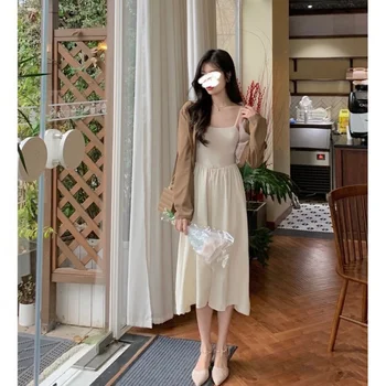 Kórejský dizajn pocit motýľ rosy späť krátky oblek kabát dvojdielne šaty(Objednať samostatne) Obrázok