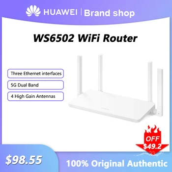 Huawei WS6502 WiFi Router Dual Band Gigabit 2.4 G 5.0 GHz Bezdrôtového Smerovača 4 Vysoký Zisk Antény Siete Opakovač Pre Domáce Kancelárie Obrázok