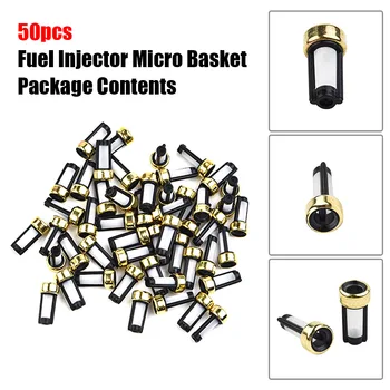 50PCS Univerzálny Auto Paliva Injektor Micro Filter Case12*6*3 mm Kôš Paliva Injektor Filter Pre Bosch Injekčne Vstrekovať Palivo Časti Obrázok