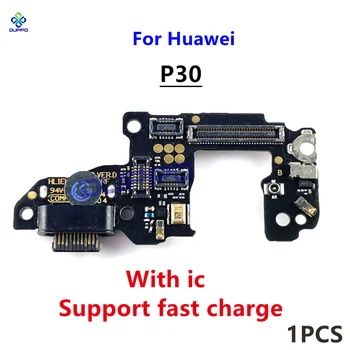 Origina Napájania, Nabíjací Dock Nabíjania cez USB Port Konektor Rada Mikrofón Mic Flex Kábel Pre HuaWei P30 Obrázok