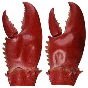Krabie Klepetá Cosplay Kostým Príslušenstvo Latex Obrie Lobster Pazúry Golves Dospelí Muži Ženy Halloween Úlohu Hrať Strany Prop Obrázok