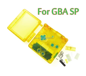 5sets Pre GameBoy Advance SP Klasické Jasné, Limited Edition Náhradné Bývanie Shell pre GBA SP Transparentné puzdro puzdro Obrázok