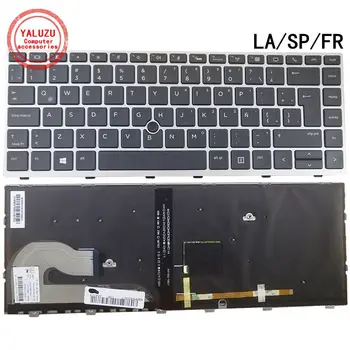 SP/LA/FR Klávesnica PRE Notebook HP EliteBook 840 G5 846 G5 745 G5 Č Podsvietený S Ukazovacie zariadenie Obrázok