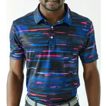 V lete Golf Nosiť Golf pánske Výkon Dres Krátky Rukáv T-shirt Tlač Golf Polo Shirts Rýchle Suché Športové Oblečenie Hot Predaj Obrázok
