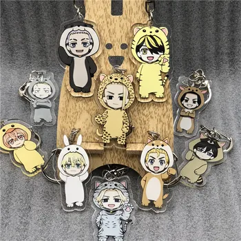 Anime Tokio Revengers Keychain Cosplay Cartoon Kostým, Rekvizity príslušenstvo Odznak Obrázok