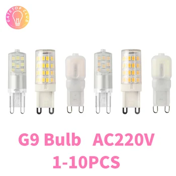 Najjasnejšie G9 LED Lampa AC220V 3W Keramické SMD2835 LED Žiarovka 360 Lúč Uhol Luster Svetla Reflektorov, Nahradiť Halogénové Svetlá Obrázok