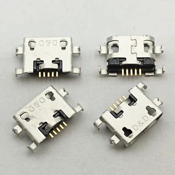 10-40pcs Micro USB 5pin Konektor Nabíjacieho Portu Pre Redmi 7A Huawei Y520 Y600 Y511 nabíjačka, mini Zásuvka Obrázok