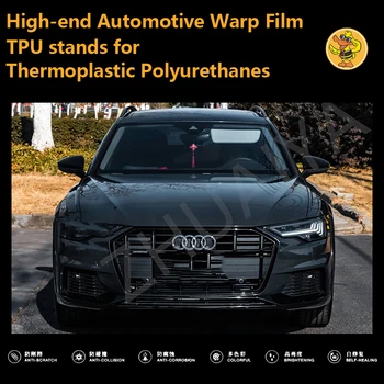 High-end Automobilov, TPU auto samolepky vinilo adhesivo para auto vinyl zábal pokrýva film voiture Farba Grafit sivá 152*18 M Obrázok