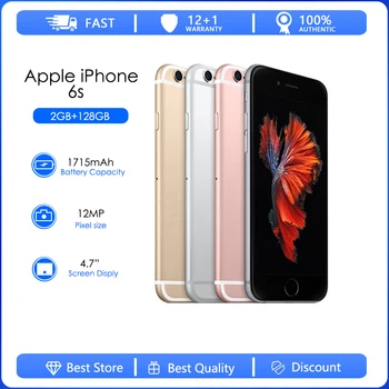 Originálny Apple iPhone 6s Odomknúť Používať Mobilný Telefón 16GB/32GB/64GB/128 GB ROM 4.7