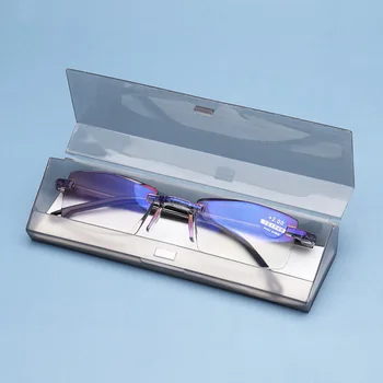 Transparentná Šedá slnečné Okuliare Prípade, Nové Plastové Okuliare úložný box Prenosné slnečné Okuliare Chránič Prípade Eyeswear Príslušenstvo Obrázok
