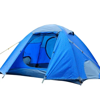 Outdoor Camping Camping Double-Layer Nepremokavý Stan Jednoduché Ručné-Montáž Dvojité Camping Batoh, Stan Obrázok
