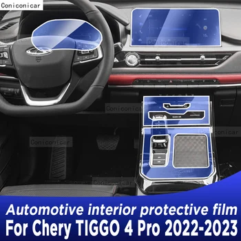 Pre Chery TIGGO 4 Pro 2022-2023 Prevodovka Panel Navigácia Automobilový priemysel Interiér Obrazovke Ochranný Film TPU Anti-Scratch Nálepky Obrázok