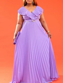 Africké Šaty Pre Ženy A Pás Plus Veľkosť 2023 Nové Letné Strana Dlho Maxi Šaty Elegantné Kaftan Moslimských Šaty Dámske Oblečenie Obrázok
