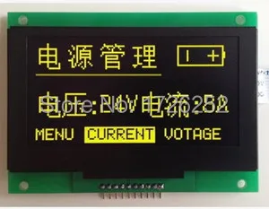 2,7 palca 10PIN Žltá OLED Modul SSD1325 Jednotky IC 128*64 SPI Rozhranie 3.3 V Obrázok