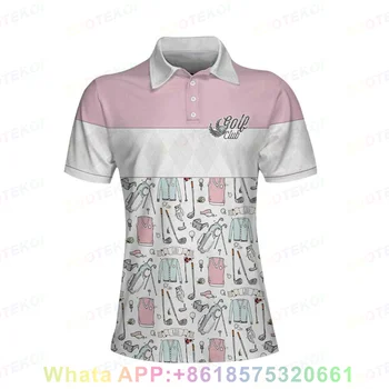 Dámske Krátky Rukáv Golf Polo Tričko Top Futbal, Športové Oblečenie Bedminton Tričko Vonkajšie Golfové Oblečenie Móda Žena T-shirt Obrázok