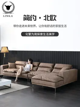 Taliansky minimalistický technológie handričkou gauč obývacia izba kombinácii moderného veľkosť byt rohu vymeniteľný a umývateľný handričkou gauč Obrázok