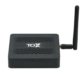 TOX3 Android Smart TV Box Android 11 TV Box Amlogic S905X4 4 GB 32 GB, 2.4 G/5G Dual WiFi sieť LAN 1000M BT4.1 4K Top Box EÚ Plug Obrázok