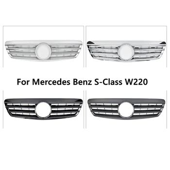 Pre Mercedes Benz S-Class W220 S280 S300 S320 S350 S500 CL Štýl Predný Nárazník Racing Mriežka 2000 -2006 Obrázok