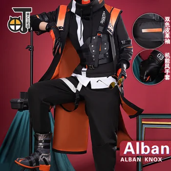 Anime Vtuber Alban Knox Cosplay Kostým Muž Krásne Pekný Hra Vyhovuje Jednotné Halloween Oblečenie Fantasia Masculina Obrázok