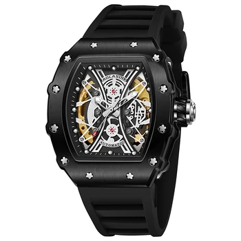 Pánske Luxusné hodinky z Nerezovej ocele silikónové Pohyb nepremokavé Business Top módne značky Hodinky z zápästie mužov Obrázok