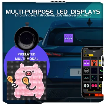 Smart LED Pixel Displej, APP Control Displej s 64X64 Programovateľné LED Displej pre Domáce Dekorácie, Business Inzerát Obrázok