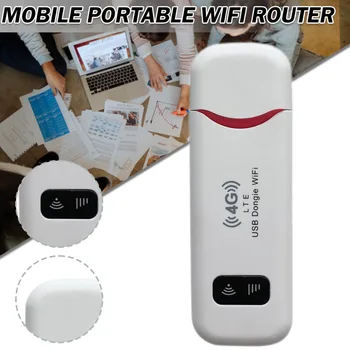 Nové WiFi LTE Router 4G SIM Karty Prenosné 150Mbps USB Modem Vrecku Hotspot Dongle Jemné Spracovanie a Dobrý Výkon Biela Obrázok