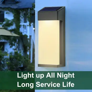 Nástenné Svietidlo Užitočné Mäkké Osvetlenie Úspory Energie Solar-powered LED Nástenné svietidlo Záhradné Dekorácie Dodávky Obrázok