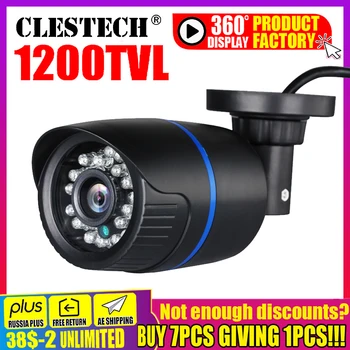 BIGSALE HD Reálne 1200TVL Bezpečnostný Dohľad Mini CCTV Kamery cvbs Vonkajšie Nepremokavé ip66 infračervené Nočné Videnie Farieb vidicon Obrázok