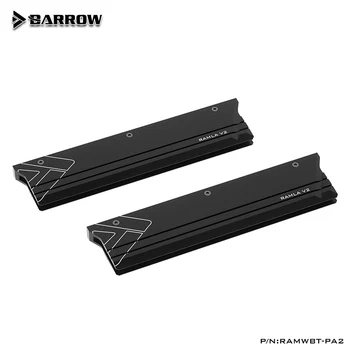 2 ks Barrow/BARROWCH DDR5/DDR4/DDR3 Pamäte Chladiča,Hliníkové RAM Odvod Tepla Brnenie Vesta,Čierna,RAMLA V2/FBRHS-LA Obrázok