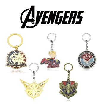 Superhrdina Avengers Captain Marvel Cosplay Kostým Keychain Príslušenstvo Prívesok Na Kovovej Zliatiny Prívesok Prop Obrázok